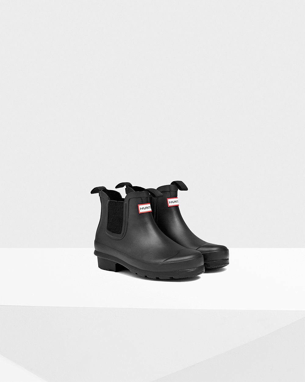 Hunter Niños Original Big - Botas Chelsea Negras - 923-KSFWCO